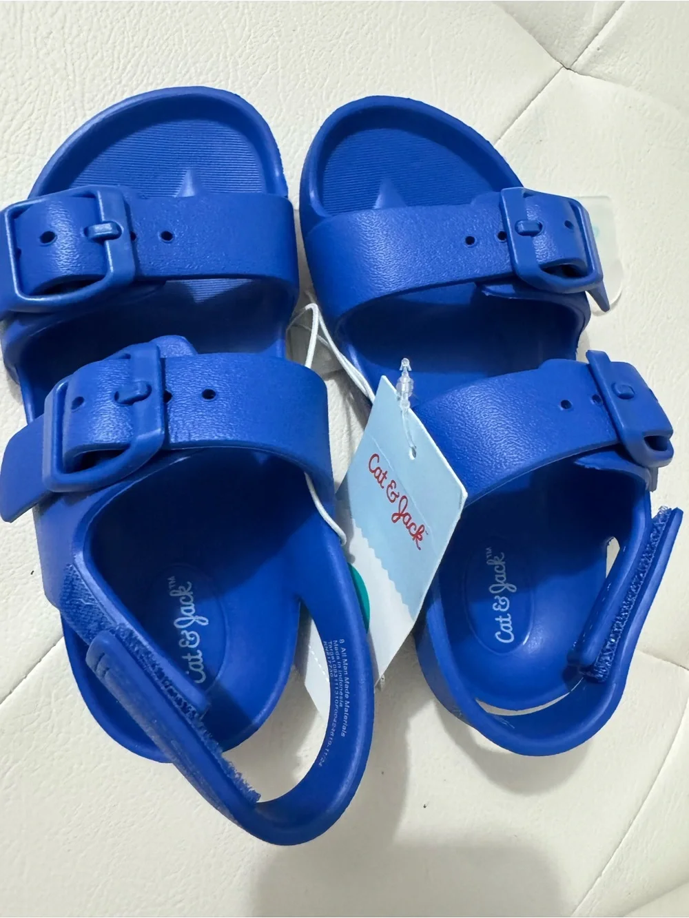 Cat & Jack Kids' Royal Blue Double Buckle Sandals